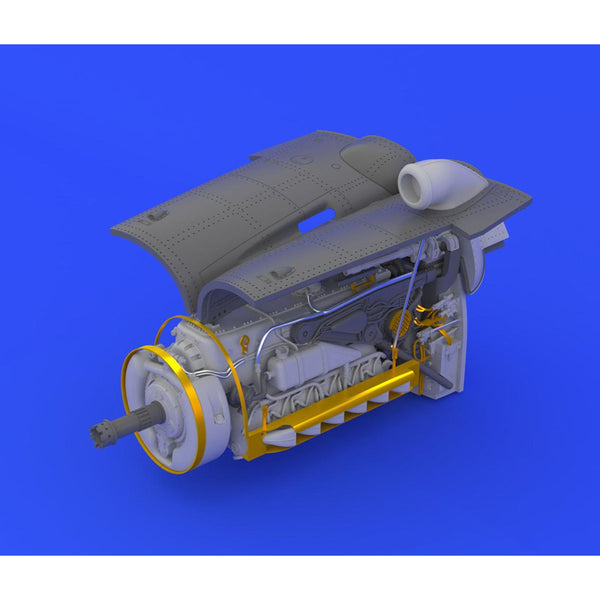 Bf 109G-6 engine & fuselage guns 1/48