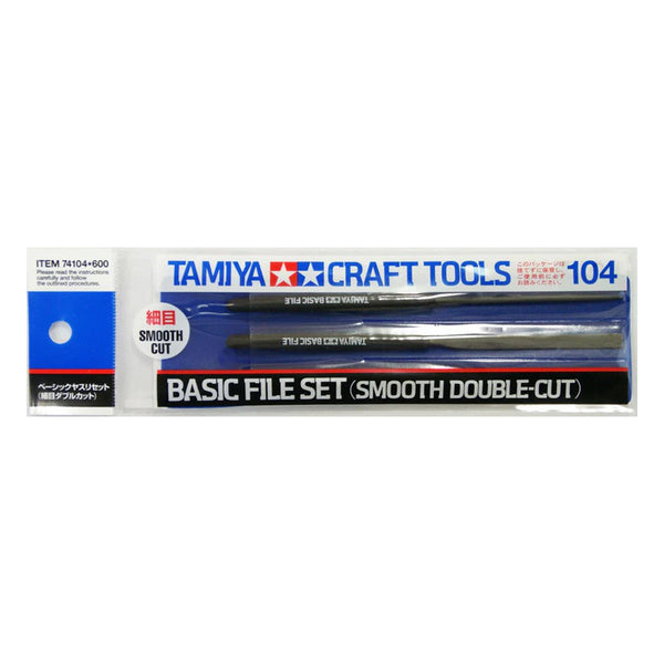 Tamiya Basic File Set (Smooth Double Cut) 3 Pcs