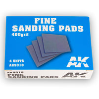 FINE SANDING PADS 400 GRIT. 4 UNITS