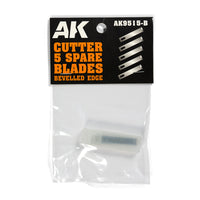 BEVELLED EDGE (5 SPARE BLADES) for AK HOBBY KNIFE