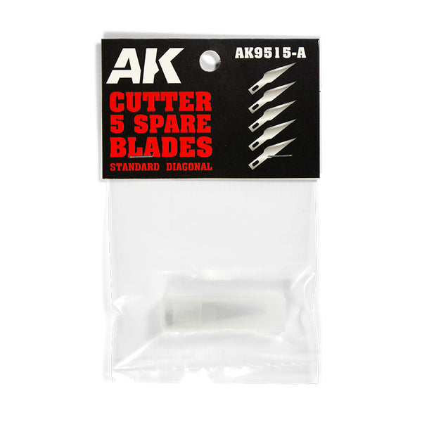 STANDARD DIAGONAL (5 SPARE BLADES) for AK HOBBY KNIFE