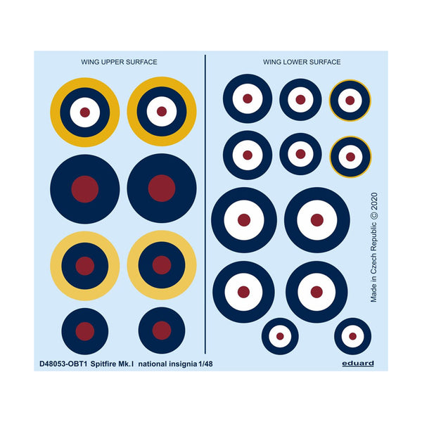 Spitfire Mk. I national insignia 1/48