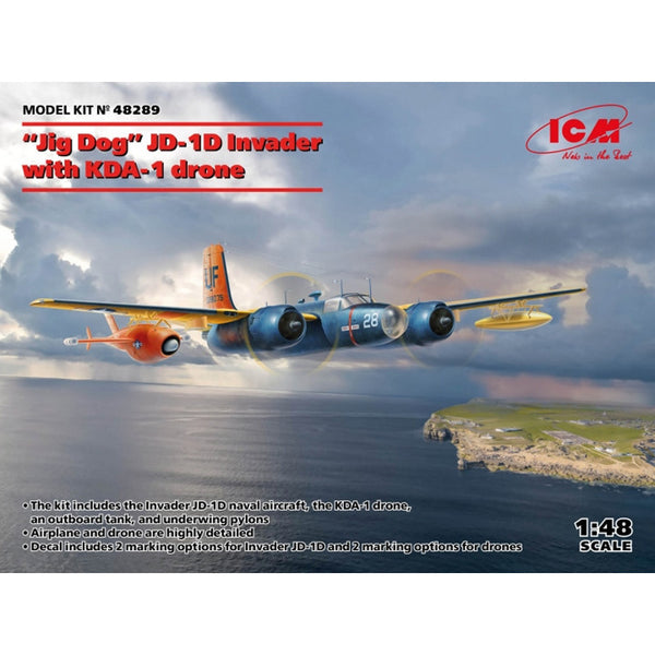 'Jig Dog' JD-1D Invader with KDA-1 drone 1/48