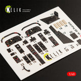 IA-58 Pucara interior 3D decals for Kinetic kit 1/48