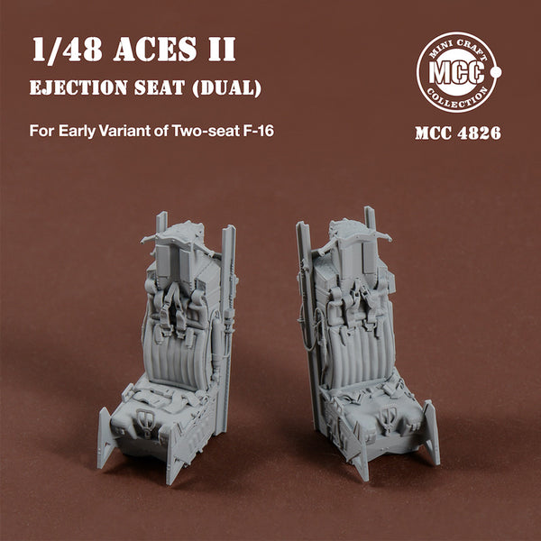 ACES II Ejection Seats for F-16 Two-seat Variant Early (2pcs) 1/48