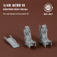 ACES II Ejection Seats for F-16 Two-seat Variant Late (2pcs) 1/48