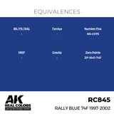 RC845 Rally Blue 74F 1997-2002 17ml