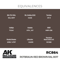 RC864 Rotbraun-Red Brown RAL 8017 17ml