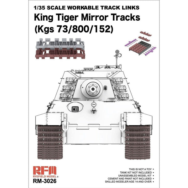 King Tiger Mirror Tracks (Kgs 73/800/152) 1/35