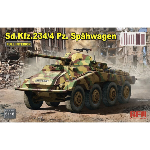 Sd.Kfz. 234/4 Pz. Spähwagen with Full Interior 1/35