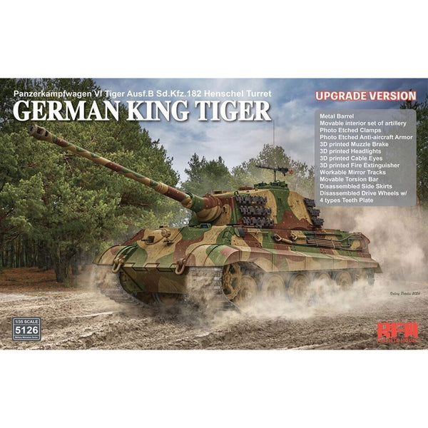 Pz.Kpfw.VI Ausf.B King Tiger Henschel Turret Sd.Kfz. 182 - Upgrade Version 1/35