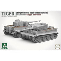 Tiger I Early Production with Steel Wheels w/zimmerit 1/35