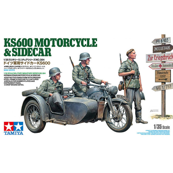 KS600 Motorcycle & Sidecar Zündapp 1/35